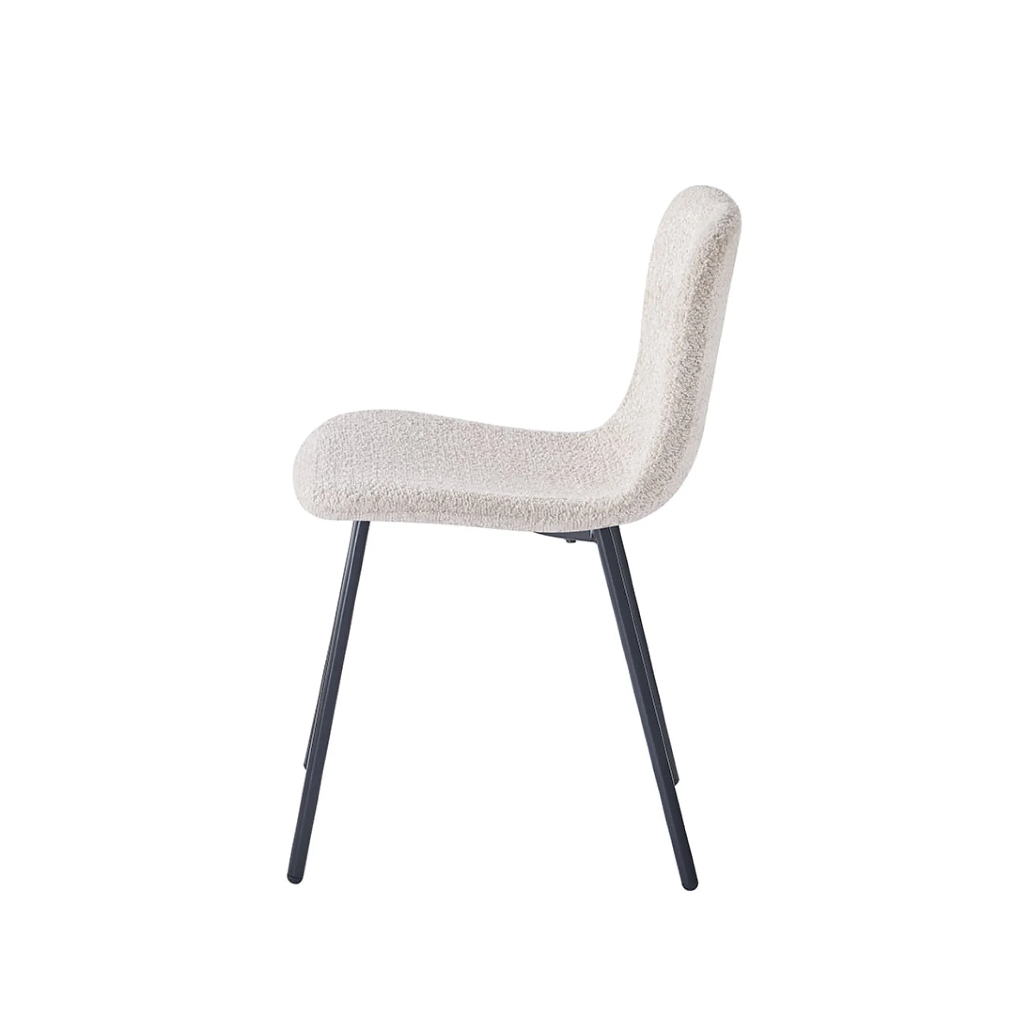 Eetkamerstoelen^Huisenthuis Stoel Stella Bouclé – Set van 2 Zand
