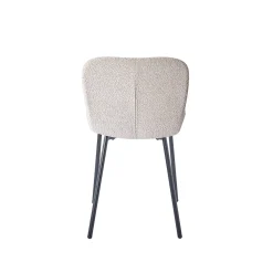 Eetkamerstoelen^Huisenthuis Stoel Stella Bouclé – Set van 2 Zand