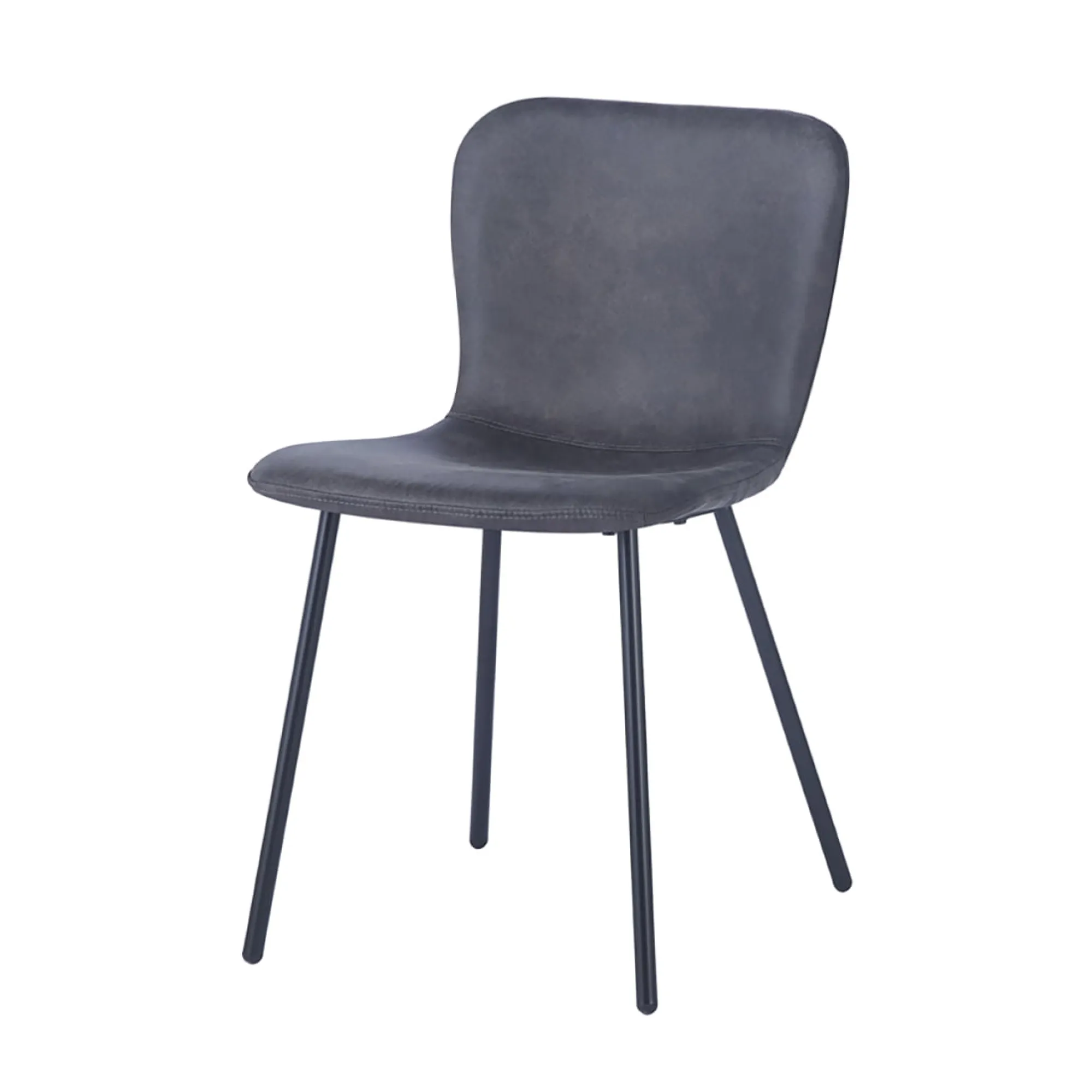 Eetkamerstoelen^Huisenthuis Stoel Stella – Set van 2 Donkergrijs