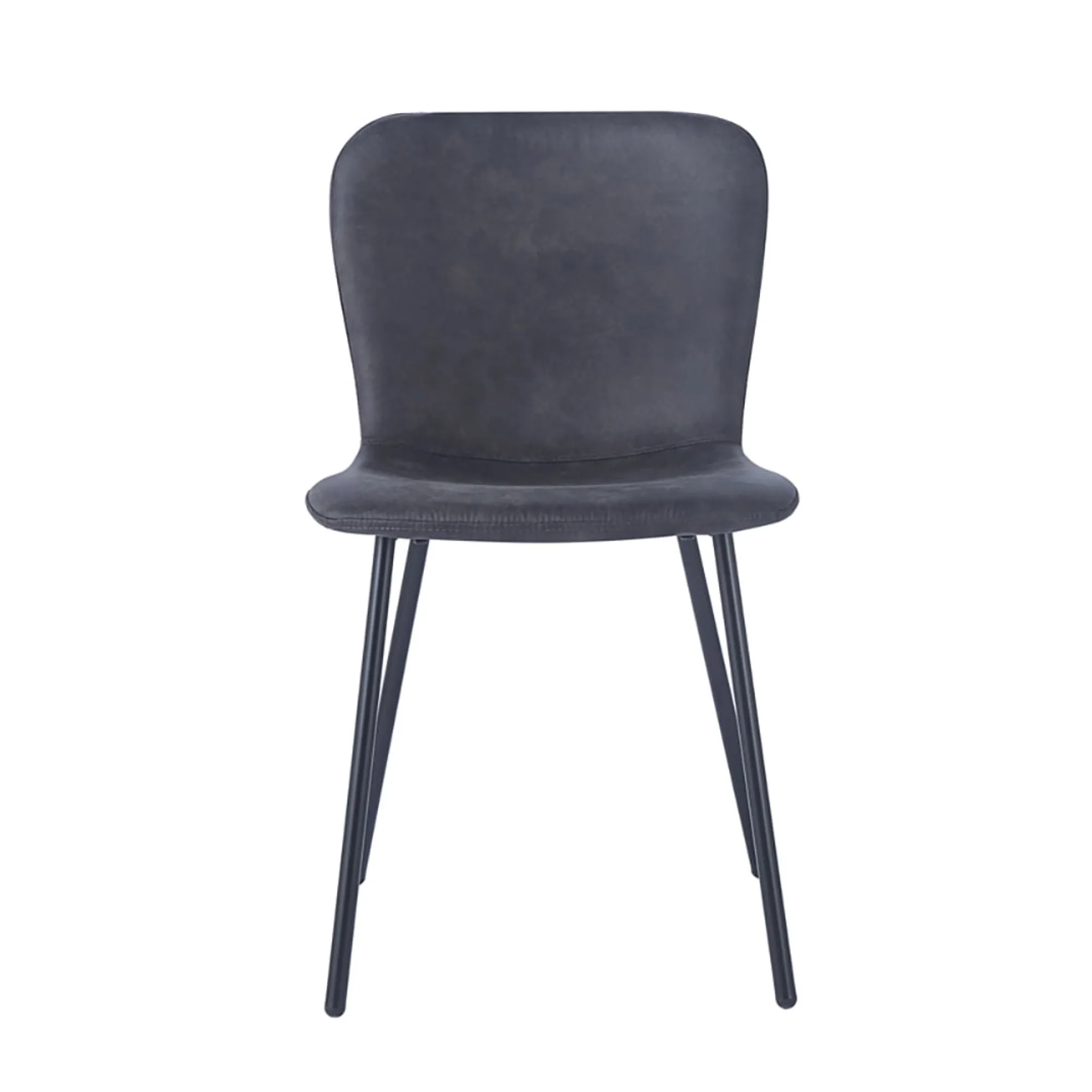 Eetkamerstoelen^Huisenthuis Stoel Stella – Set van 2 Donkergrijs