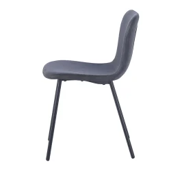 Eetkamerstoelen^Huisenthuis Stoel Stella – Set van 2 Donkergrijs