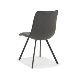 Eetkamerstoelen^Huisenthuis Stoel Thijs – Set van 4 Antraciet
