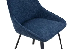 Eetkamerstoelen^Huisenthuis Stoel Tibbe – Set van 2 Donkerblauw
