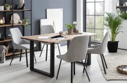 Eetkamerstoelen^Huisenthuis Stoel Tibbe – Set van 2 Grijs