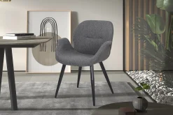 Eetkamerstoelen^Huisenthuis Stoel Tina – Set van 2 Grijs