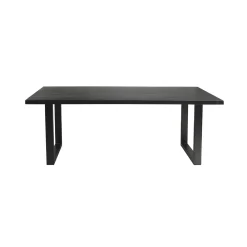 Eetkamertafels^Huisenthuis Tafel Nena Zwart 180 cm