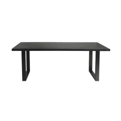 Eetkamertafels^Huisenthuis Tafel Nena Zwart 200 cm