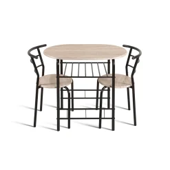 Woonaccessoires|Eetkamertafels^Huisenthuis Tafelset Bella Zwart