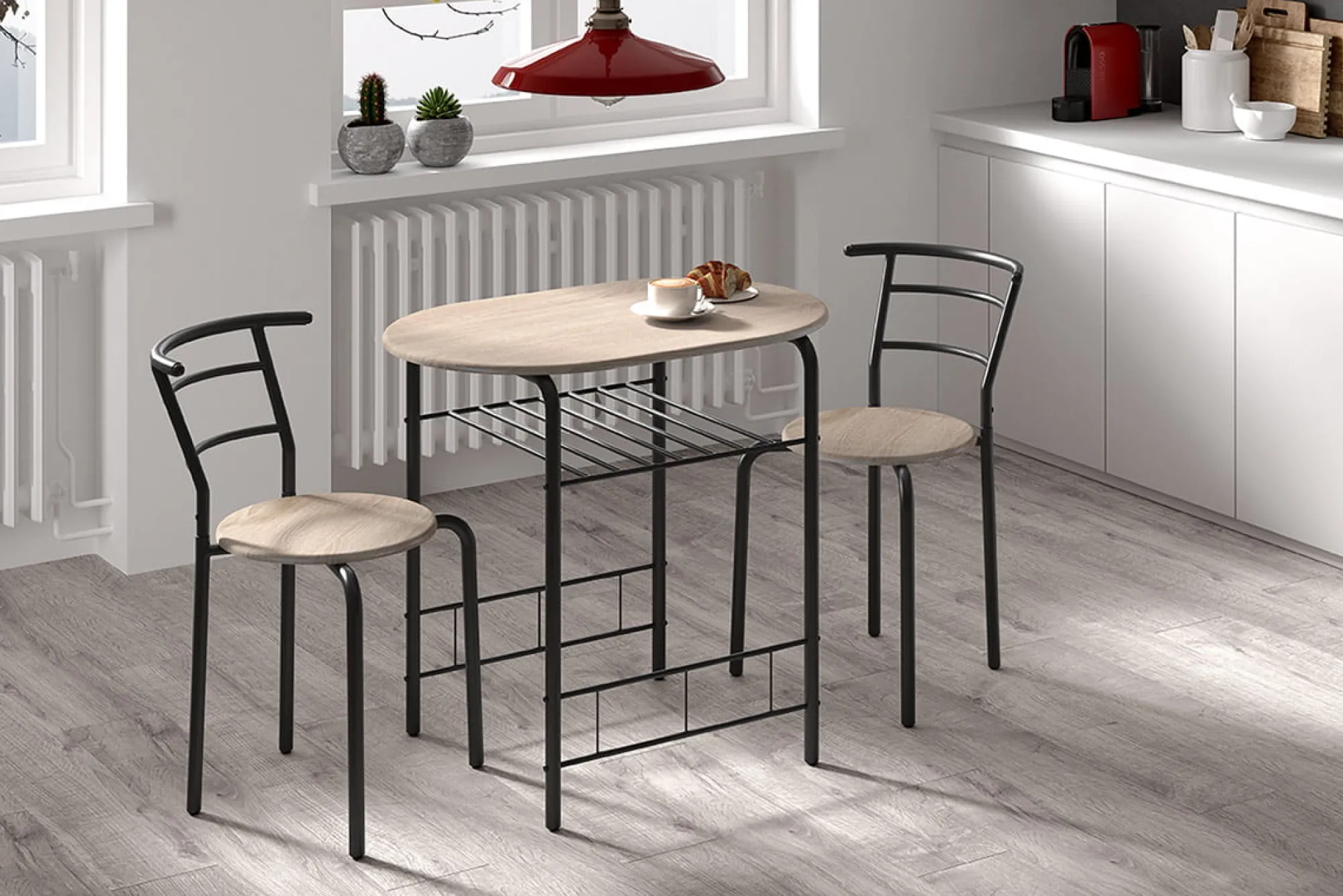 Woonaccessoires|Eetkamertafels^Huisenthuis Tafelset Bella Zwart