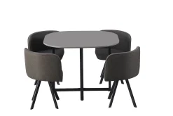 Eetkamertafels^Huisenthuis Tafelset Tuur Grijs