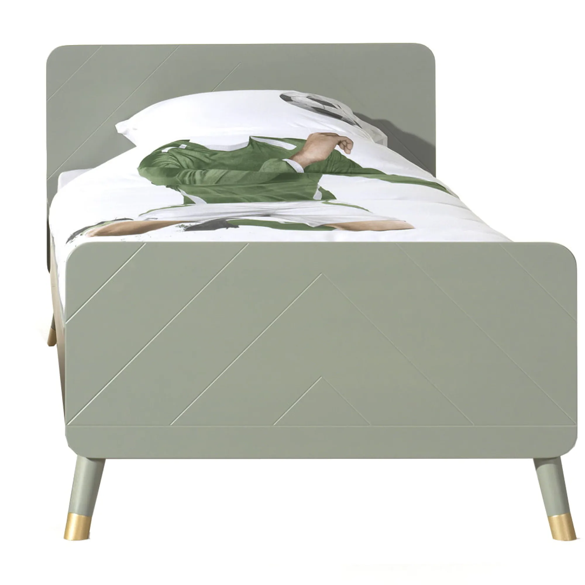 Kinderbedden^Huisenthuis Tienerbed Eline-OG Groen