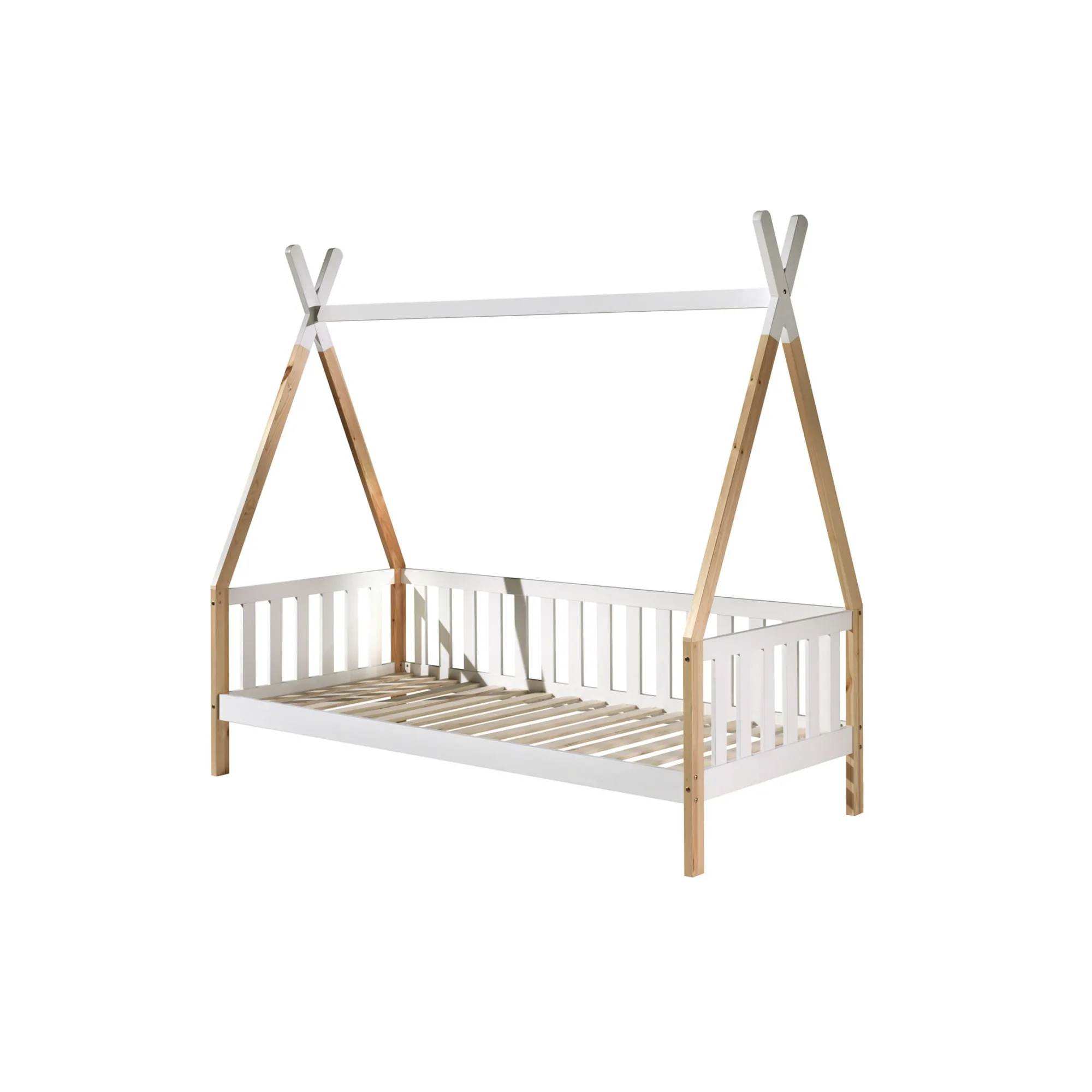 Kinderbedden^Huisenthuis Tipibed Winnetou Wit 90×200 cm – Met uitvalbeveiliging