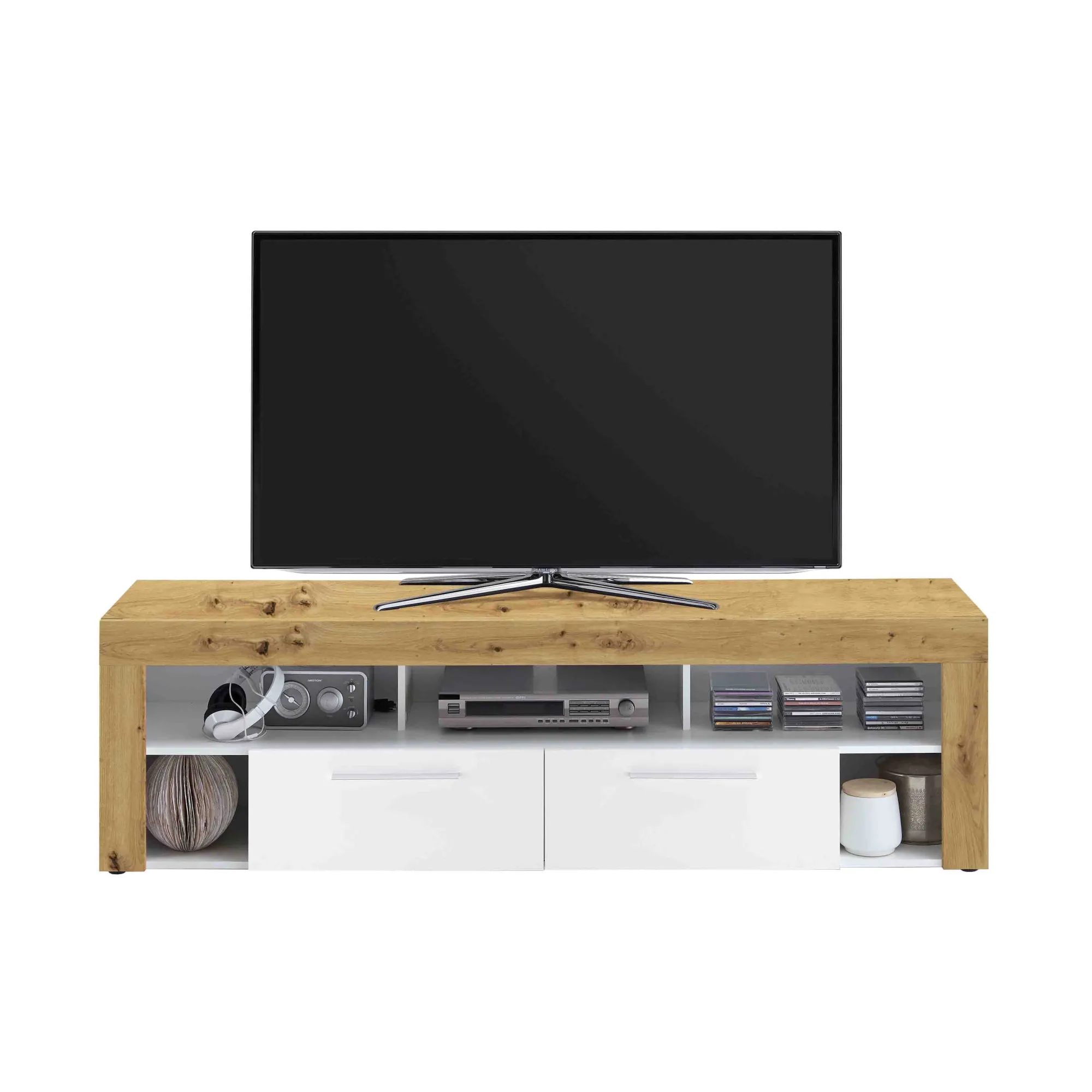 Tv Meubels^Huisenthuis TV-meubel Enrico 180x40x53 cm Artisan Eiken
