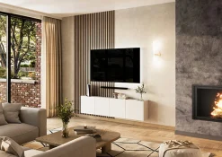 Tv Meubels^Huisenthuis TV-meubel Lowie 183 cm Wit
