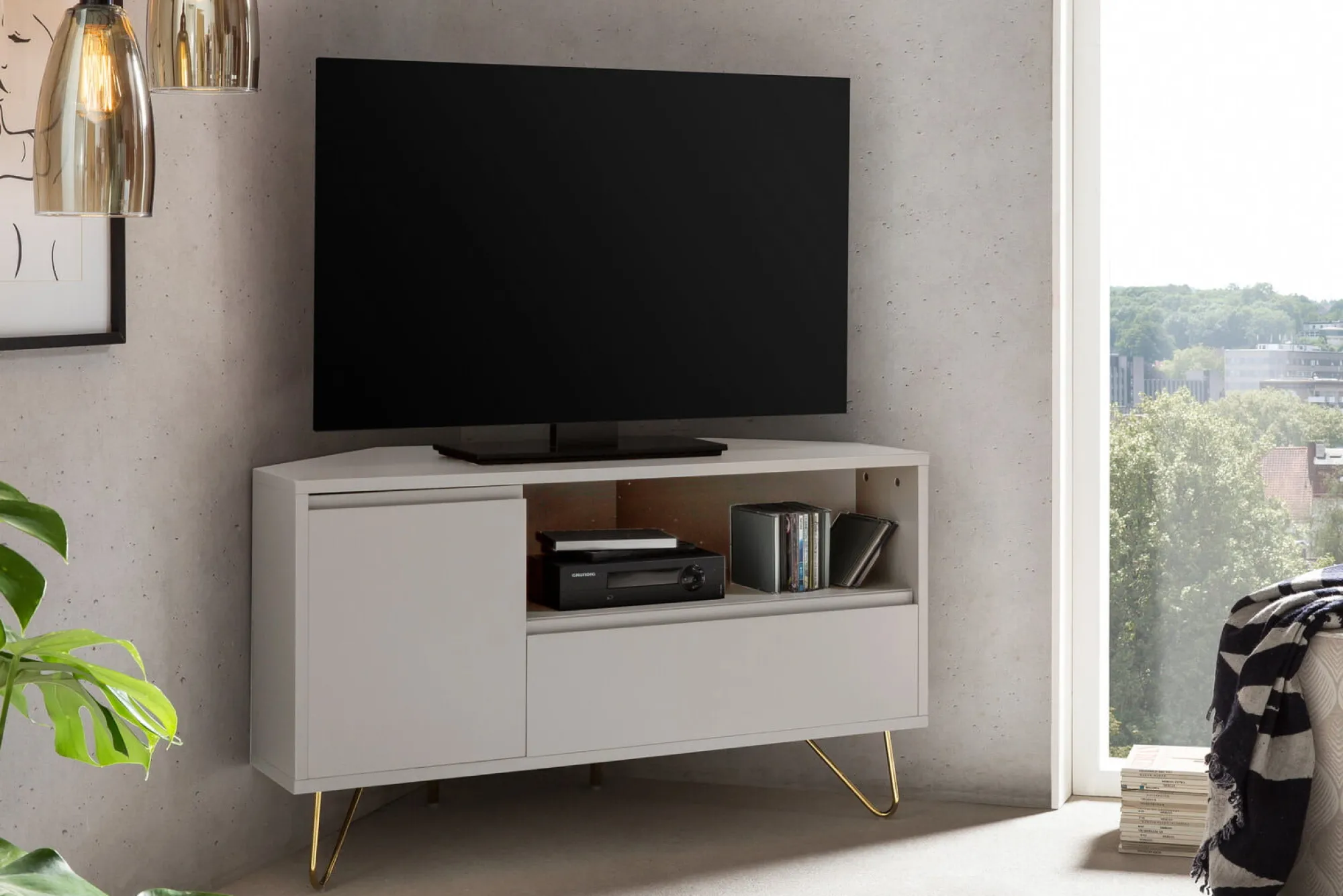 Tv Meubels^Huisenthuis TV-meubel Lucy 100 cm Wit