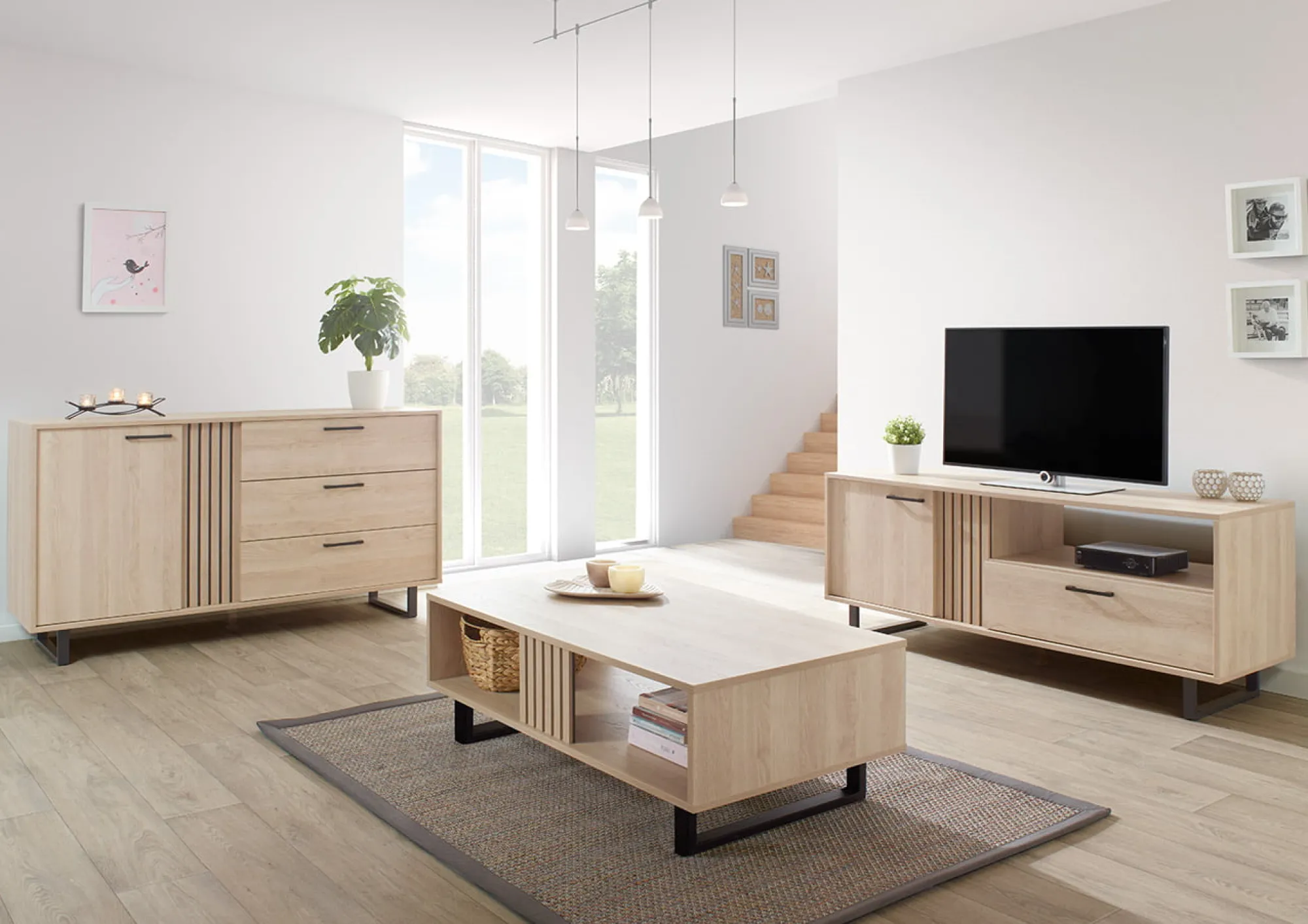 Tv Meubels^Huisenthuis TV-Meubel Myron Eiken