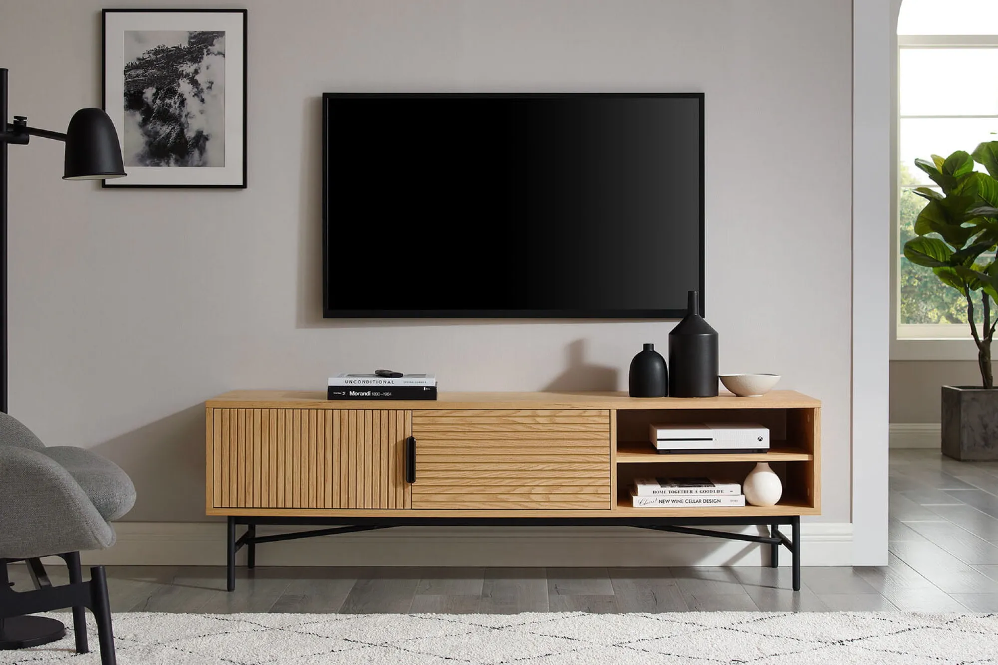Tv Meubels^Huisenthuis TV-Meubel Ruben Eiken