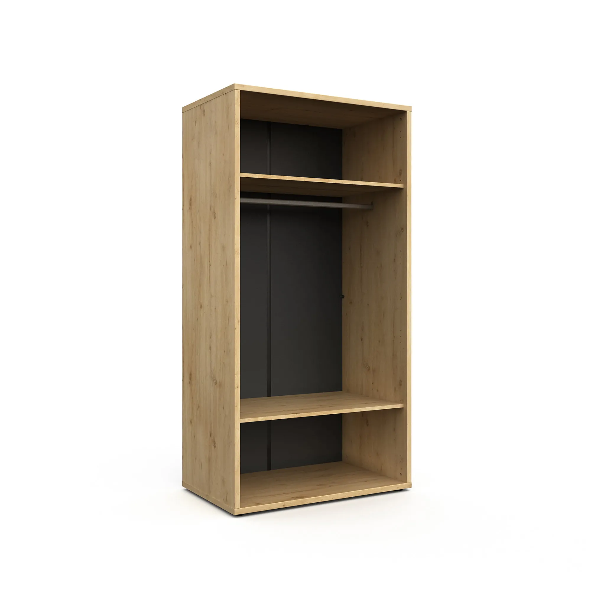 Kinderkamerkasten|Kledingkasten^Huisenthuis Tweedeurskast Gabon Eiken