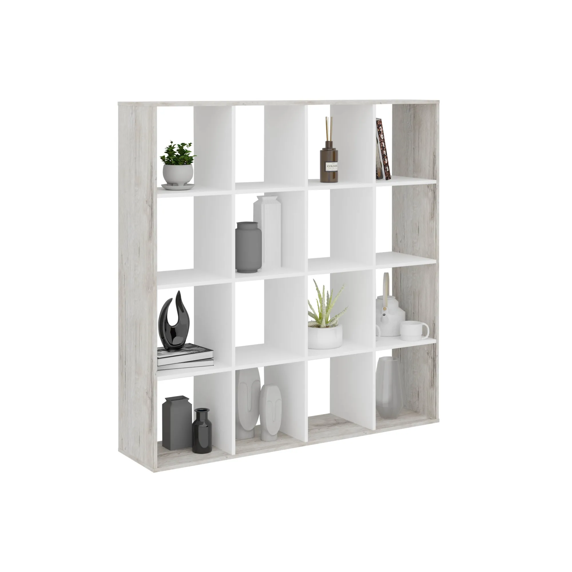 Wandrekken^Huisenthuis Vakkenkast Camiel – 138,5x143x33 cm Zandeiken