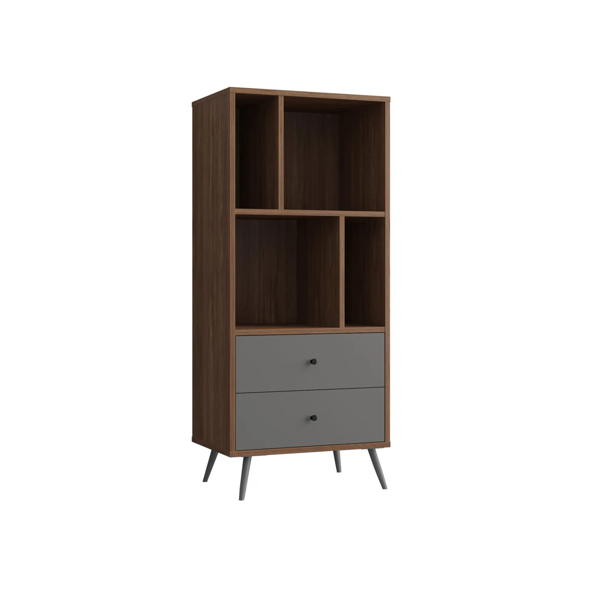 Opbergkasten^Huisenthuis Vakkenkast Felipe Walnoot 60 cm