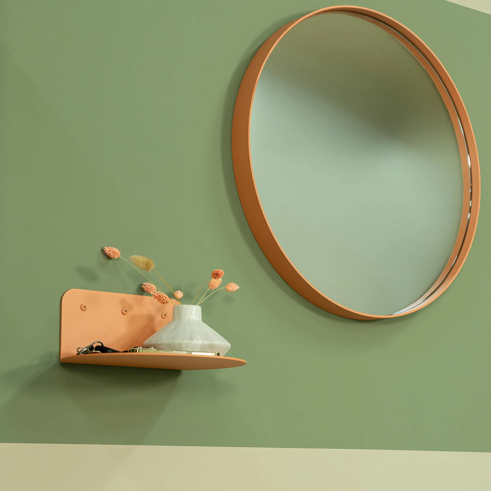 Wandrekken^Huisenthuis Wandplank Elsa Terracotta