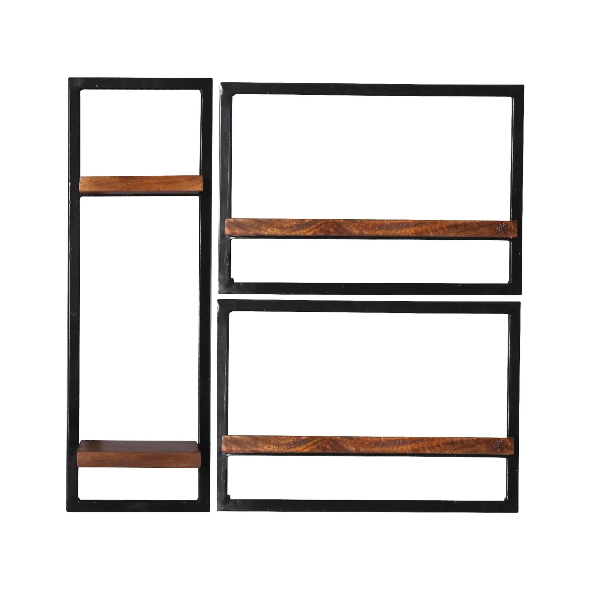 Wandrekken^Huisenthuis Wandrek Mali – 80x75x25 cm – Set van 3