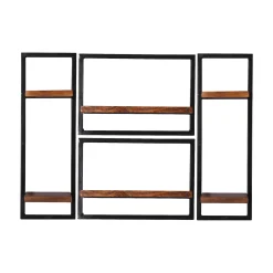 Wandrekken^Huisenthuis Wandrek Mali – 110x75x25 cm – Set van 4