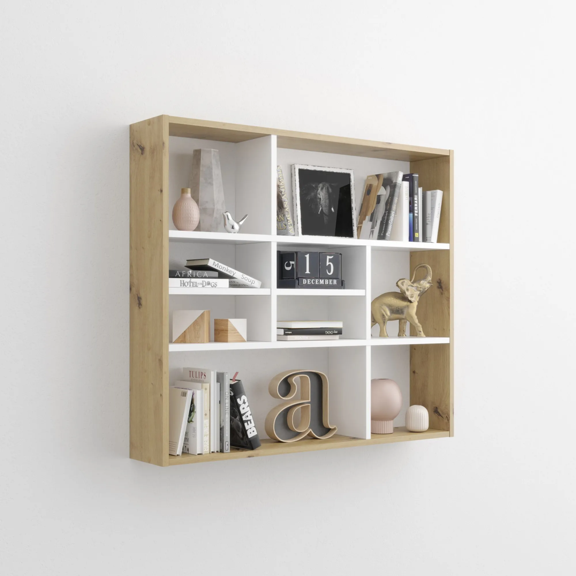 Wandrekken^Huisenthuis Wandrek Oregon Oak-White L Eiken-Wit