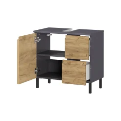 Wastafelkasten^Huisenthuis Wastafelkast Abrantes 60 cm Eiken
