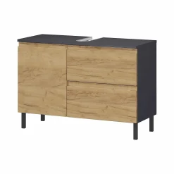 Wastafelkasten^Huisenthuis Wastafelkast Abrantes 80 cm Eiken