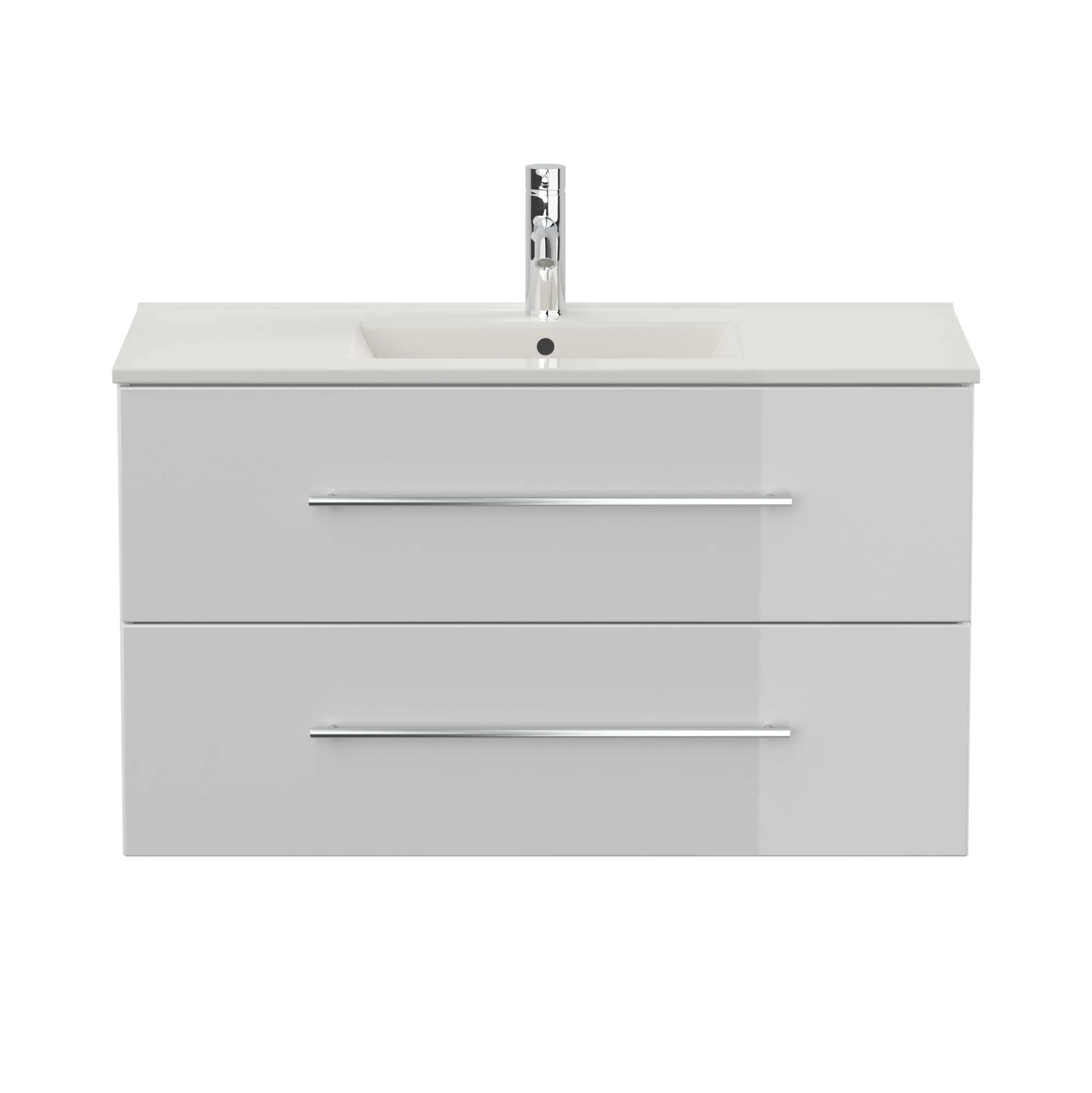 Wastafelkasten^Huisenthuis Wastafelkast Odin 100 cm Wit