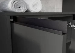 Wastafelkasten^Huisenthuis Wastafelkast Pula 63 cm Grafiet