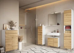 Wastafelkasten^Huisenthuis Wastafelkast Samos Eiken 60 cm