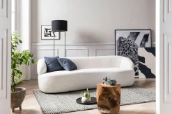 Banken^Huisenthuis 3-zits bank Pien Wit Bouclé